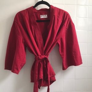 One teaspoon Red denim kimono